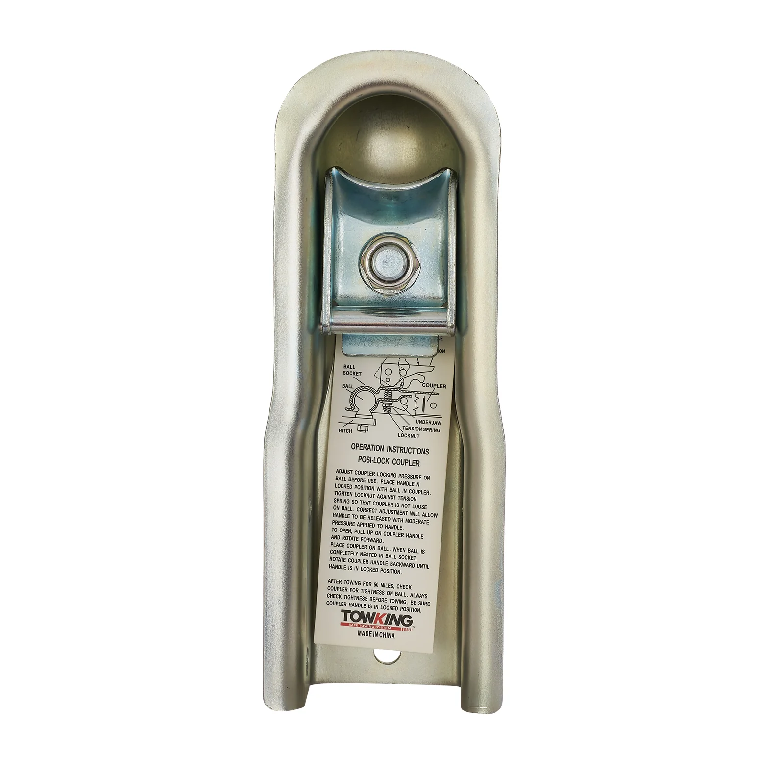 Coupler- 1-7/8" Ball X 2" Channel, 2000lb Capacity - Image 2