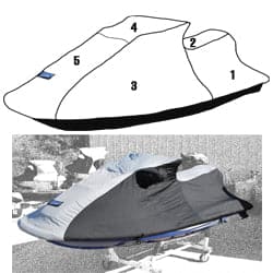 Custom Storage cover for Sea-Doo 1996-2002 GTX (except 2002 4Tec)/ 1997 GTI