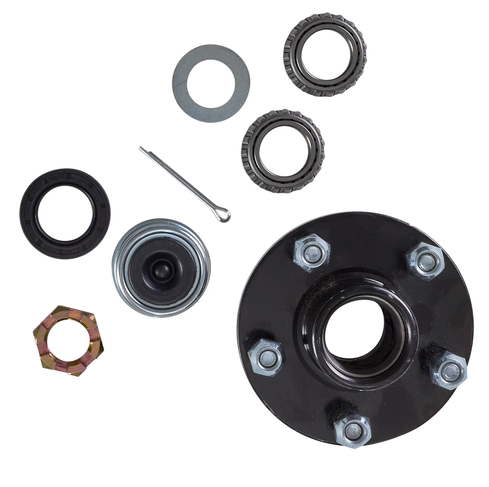 5-Bolt Trailer Hub Kit, 1" Bearing - Image 2