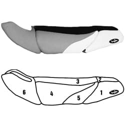 BlackTip Jetsports Custom Seat Cover for Kawasaki 1100 STX 1998-1999