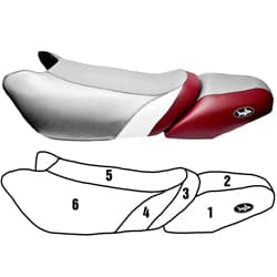BlackTip Jetsports Custom Seat Cover for Kawasaki 900 1100 STX/STX DI 2000-2002