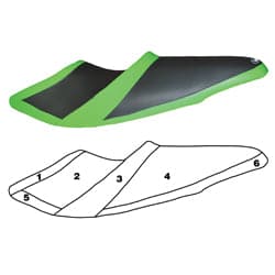BlackTip Jetsports Custom Seat Cover for Yamaha WaveRunner VXR 2011-2014