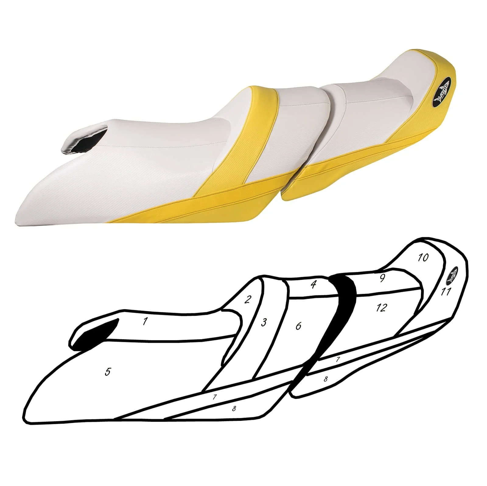 BlackTip Jetsports Custom Seat Cover for Yamaha VX LTD/ VX Cruiser/VX HO 15-19