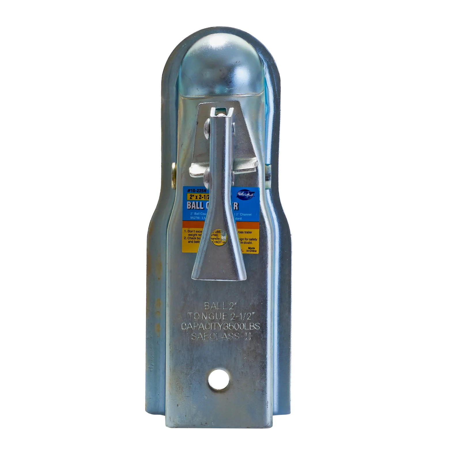 Trailer Coupler 2" Ball X 2-1/2" Channel, 3500lb Capacity - Image 3