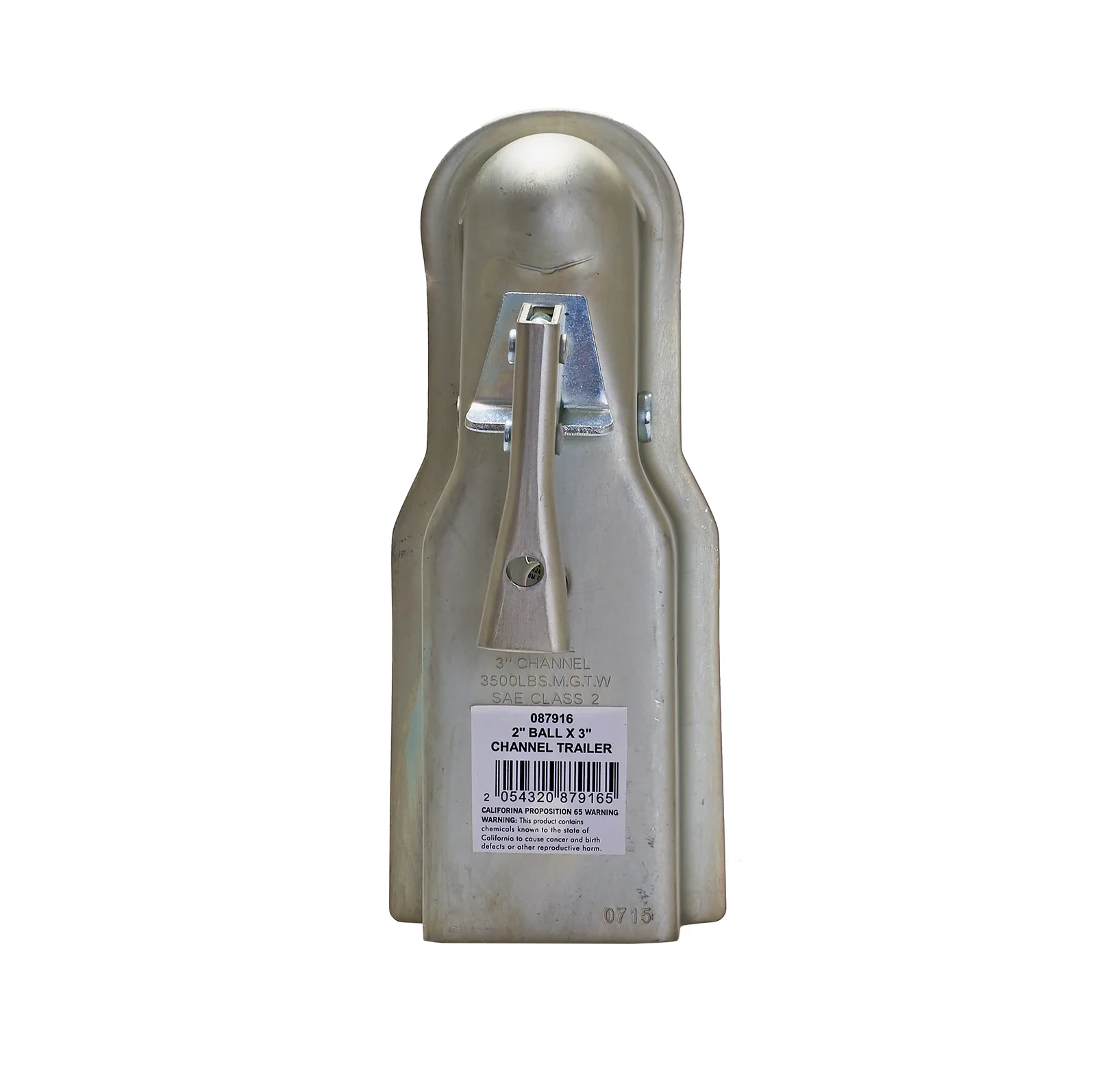 Trailer Coupler 2" Ball X 3" Channel, 3500lb Capacity - Image 2